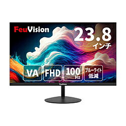FEUVISION PCモニター エントリーシリーズ FSID24AF1 ブラック EW-FSID24AF1 ［23.8型 /フルHD(1920×1080) /ワイド /100Hz］ EWFSID24AF1