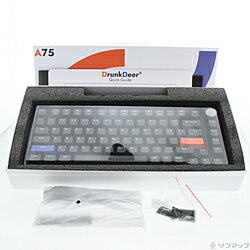 DRUNKDEER 〔展示品〕 DrunkDeer A75 Black(ABS Keycaps) 白軸