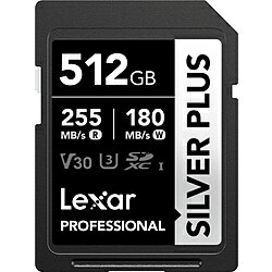 LEXAR Lexar SDXCカード Professional SILVER PLUSシリーズ V30 UHS-I U3 読出速度 最大255MB/s LSDSIPL512G-BNNPJ  LSDSIPL512G-BNNPJ ［512GB］ LSDSIPL512G-BNNPJ