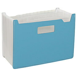 セキセイ ドキュメントスタンド　ワイド　25ポケット 発泡美人 ブルー FB-2382-10 FB2382 【864】