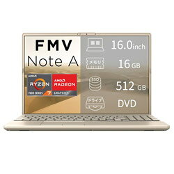FUJITSU(富士通） ノートパソコン FMV Note Aシリーズ A75-L2 ベージュゴールド FMVA75L2GA