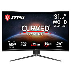 MSI(エムエスアイ) MAG 325CQPF E18 ゲーミングモニター ［31.5型 /WQHD(2560×1440） /ワイド /曲面型 /180Hz］ MAG325CQPFE18