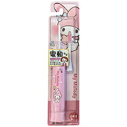 サンリオキャラクター・マイメロディの電動歯ブラシ「ハピカ」■対象年齢： 3歳以上■硬さ： ふつう■毛先超極細毛■3列植毛■薄型超コンパクトヘッド■替ブラシ1本付き本体重量56g磨き方式振動式振動数7000回/分スマホアプリ対応非対応本体丸洗い丸洗い不可こども用こども用付属品替えブラシ×1、単3形乾電池×1（セット済み）サンリオキャラクター・マイメロディの電動歯ブラシ「ハピカ」