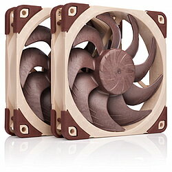 NOCTUA ケースファンx2 [120mm /1800RPM] NF-A12X25-G2-PWM-SX2-PP NFA12X25G2PWMSX2 【864】