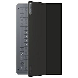 AIキー搭載 スリムなUS配列キーボードAIキー搭載ですぐにAIアシスタントを呼び出せる新しいキーボード。コンパクトで軽量なのに、ファンクションキーも搭載され、作業効率の向上に役立ちます。■スリムなタブレットに似合う、スマートな見た目Book Cover Keyboard Slimは、軽くて薄く、どこにでも簡単に持ち運べます。スリムなタブレットに似合う、かさばらない外観。マグネット方式で装着するため、スッキリとしてシンプル、つ安定してご利用いただけます。■スマートに仕事をこなすための近道Book Cover Keyboard Slimを装着しても、Galaxy Tabを簡単かつ自然に操作できます。Caps LockまたはFnキーがオンになるとLEDインジケータが点灯するため、設定が一目でわかります。AIのサポートを受けるには、AIキーをタップ。使い慣れたデスクトップ体験を希望する場合は、DeXモードに切り替えるだけ。■中も外も、上質な仕上がりBook Cover Keyboard Slimは、カメラ周りにメタルパーツのアクセントを使い、上質さを演出しています。ブラックの外観と柔和なグレーの内装が、上質なツートン仕上げによる洗練された高級感を演出。 ※注意事項はメーカーホームページをご確認ください。対応機種Galaxy Tab S11 Ultraサイズ(H×W×D)mm210.6 x 326.9 x 13.2 mm（幅 x 高さx 厚さ）質量(g)466gキーボードキーボードありキーレイアウトUS配列付属品リーフレット仕様1［インターフェース］POGOAIキー搭載 スリムなUS配列キーボードAIキー搭載ですぐにAIアシスタントを呼び出せる新しいキーボード。コンパクトで軽量なのに、ファンクションキーも搭載され、作業効率の向上に役立ちます。