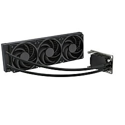 Socket sTR5に対応。AMD Threadripperシリーズに最適化した、高性能な一体型水冷CPUクーラー■AMD Threadripperシリーズに最適化■360mmサイズの水冷ラジエーターを搭載■定評のあるMobius 120ファンを採用■CPU全体を覆う大型の銅製ベース■サーマルペーストを塗布済み本体サイズ mm［ラジエーター］394×119.2×27.2mm本体重量1.816kg対応ソケットAMD：sTR5/SP6ファン回転数0～2400rpm ±10％ノイズ最大30dBA風量風圧：最大3.63mmH2O風量：最大75.2CFM電源コネクタ［ファン］12V 4ピン PWM［ポンプ］12V 4ピン付属品ケーブルセット、ネジ仕様1［ラジエーター］　材質：アルミニウム［ファン］　120mmファン×3（Mobius 120、PWM対応）　MTTF：200000時間　ファンベアリング：ループダイナミックベアリング［ポンプ］　サイズ：117.9×78.9×24.5mm　ノイズレベル：最大30dBA　ポンプスピード：3000rpm ±10％　MTTF：70000時間［チューブ長さ］610mm［LED］非搭載Socket sTR5に対応。AMD Threadripperシリーズに最適化した、高性能な一体型水冷CPUクーラー