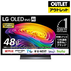 LG(エルジー) 有機ELテレビ OLED48C6PJA [48V型 /Bluetooth対応 /4K対応 /BS・CS 4Kチューナー内蔵 /YouTube対応]【外箱不良品】 *OLED48C6PJA 【お届け日時指定不可】 [振込不可]
