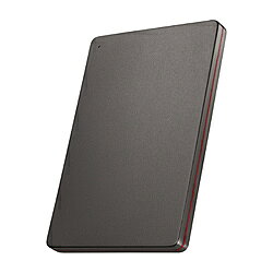 アイオーデータ HDPX-UTS2KB 外付けHDD USB-A接続 パソコン用「カクうす」(Chrome/Mac/Windows11対応) Black×Red ［2TB /ポータブル型］ HDPXUTS2KB