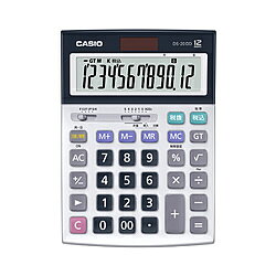 CASIO(カシオ) 本格実務電卓(日数・時間計算) シルバー DS-20DD-N ［12桁］ DS20DDN