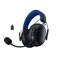 PS5用超軽量ワイヤレス e スポーツヘッドセット、Razer BlackShark V3 X HyperSpeed for PlayStation で制限なく競い合おう。次世代ドライバーとクリスタルクリアなマイクを搭載し、超高速 2.4 GHz ワイヤレス技術サポートにより、自分のベストを超えることがかつてないほど可能になりました。■第 2 世代 RAZER TRIFORCE 50MM ドライバー・パワフルでクリスタルクリアな、優位に立てるオーディオ明瞭度と定位性能を向上させるために調整された、この PlayStation 用ヘッドセットに搭載された第 2 世代ドライバーは、よりパワフルなオーディオを提供するだけでなく、サウンドステージが向上し、あらゆる足音や手がかりとなる音をはっきりと聞き取ることができます。■取り外し可能な RAZER HYPERCLEAR カーディオイド 9.9MM マイク・音声キャプチャの強化マイクの単一指向性の集音パターンにより、声をより効果的に拾い、周辺音を抑制します。取り外し可能な設計により、使用しないときは簡単に外せます。■RAZER HYPERSPEED WIRELESS・最高の応答性と信頼性業界をリードする 2.4 GHz ワイヤレス接続により、ゲームに完全同期されたサウンドが得られ、高パフォーマンスで低レイテンシー、優位に立てるゲームプレイが楽しめます。■PC で 7.1 サラウンドサウンド・正確なポジショナルオーディオバトルでの意識を高め、音が聞こえた場所を直感的に正確に判断できる正確なポジショナルオーディオでどんな音も聞き逃しません。■270G の超軽量デザイン・疲れることなく一日中ゲームプレイ素材の選択からデザインにいたるまで、ヘッドセットの最適化された軽量化とソフトなイヤーカップは、白熱したスクリムやトーナメントで力を発揮するために必要な長時間持続する快適さを提供します。■長時間のバッテリー持続時間、TYPE C 充電対応・わずか 15 分の充電で 6 時間のプレイが可能コンソールで最大 48 時間PC で最大 70 時間本体サイズ176×200×94mm(W×H×D)本体重量270gプラグ形状ワイヤレス：USB-Cドングル有線：USB-A＋USB-C付属品・日本語対応多言語マニュアル・Razer ロゴステッカー・USB-C HyperSpeed Wireless Dongle・USB A to C ケーブル・USB A to C アダプターケーブル・着脱式マイク【ヘッド】周波数特性12Hz ～ 28KHz【ヘッド】インピーダンス32Ω (1kHz)【ヘッド】音量調節有【ヘッド】ドライバー形式ダイナミック型【マイク】形式［マイクスタイル］取り外し可能な Razer HyperClear カーディオイド 9.9mm マイク【マイク】指向性単一指向性【マイク】周波数特性60Hz ～ 16kHz【マイク】入力感度-42±3dBV/Pa、1kHz【マイク】ミュート機能(ヘッドセット)有【マイク】ノイズキャンセリング機能無対応OS［バーチャルサラウンドエンコーディング］7.1 サラウンドサウンド：Windows 10 64 ビット以降でのみ利用可能主な対応機種PS5、PS4PC、MacBluetoothオーディオ機能または USB-Cポート搭載のスマートフォン、タブレット、ハンドヘルドゲーミングデバイスbluetooth規格Bluetooth 5.3充電時間(bluetooth)約4時間仕様1［感度］106dBSPL/mW (1kHz、ヘッドアンドトルソシミュレータ (HATS、Head And Torso Simulator) 使用)［ドライバー仕様］50mm［ドライバーの種類］第2世代 Razer TriForce 50mm ドライバー［イヤーカップ］楕円形イヤークッション［イヤーカップ内径］幅：45mm、長さ：65mm［イヤーパッド素材］ハイブリッド素材とレザーレット製メモリーフォームクッション［ノイズキャンセリング］該当なし仕様2［接続タイプ］2.4GHzワイヤレス / Bluetooth / USB有線［音量コントロール］音量調整［その他のコントロール］　マイクのミュート切り替え　マイク側音コントロール［バッテリー持続時間］最大70時間 (2.4GHz接続)［ライティング］該当なしPS5用超軽量ワイヤレス e スポーツヘッドセット、Razer BlackShark V3 X HyperSpeed for PlayStation で制限なく競い合おう。次世代ドライバーとクリスタルクリアなマイクを搭載し、超高速 2.4 GHz ワイヤレス技術サポートにより、自分のベストを超えることがかつてないほど可能になりました。