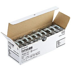 Rakuten - キングジム テプラ（TEPRA）PROテープエコパック透明ラベル 10個入 （透明テープ／黒文字／6mm幅） ST6K-10PN ST6K10PN