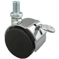 東信製作所 ねじ込み双輪キャスター　40径　自在ストッパー付　WS40BM8XP1.25 WS40BM8XP1.25