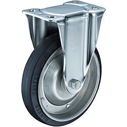 ハンマーキャスターセールス オールステンレス　固定　ゴム200mm　300SRRB200BAR01 300SRRB200BAR01