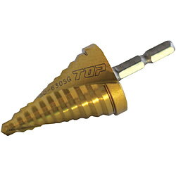 Other - TOP工業 電動ドリル用六角シャンクスパイラルステップドリル ゴールドタイプ ESD630SG ESD630SG