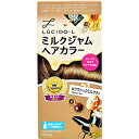 ※増量キャンペーンやパッケージリニューアル等で掲載画像とは異なる場合があります ※商品の仕様等は予告なく変更になる場合がございます ※開封後の返品や商品交換はお受けできませんとろ〜り伸びて髪にぴたっと密着。ムラなくキレイに染まるミルクジャムヘアカラー。アッシュ系ブラウン。【ヘアカラー】ルシードエル ミルクジャムヘアカラー クラシックミルクティ