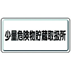 ユニット 319-12 ユニット 危険物標識 少量危険物貯蔵取扱所横型 鉄板(明治山) 300×600 31912
