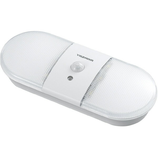 ヤザワ 乾電池式置き型人感明暗ナイトライト NBSMN15WH NBSMN15WH