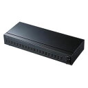SANWA SUPPLY(サンワサプライ) USB2.0ハブ［20ポート・セルフパワー・Mac／Win］ ブラック　USB-2HCS20 USB2HCS20