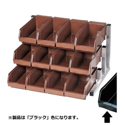 Western Storage - 遠藤商事 TKG 18-8スマート オーガナイザー 3段4列 ブラック ＜EOC3202＞ EOC3202