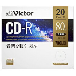 VERBATIMJAPAN 音楽用CD-R 700MB 80分 20枚 AR80FP20J1 AR80FP20J1