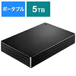 IO DATA(アイオーデータ) HDPH-UT5DKR 外付けHDD ブラック [ポータブル型 /5TB] HDPHUT5DKR [振込不可] [代引不可]