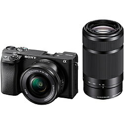 SONY(ソニー) α6400 ダブルズームレンズキット ILCE-6400Y-B ブラック ソニーEマウント(APS-C) ミラーレスカメラ ILCE6400YB