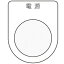 アイマーク 押ボタン／セレクトスイッチ（メガネ銘板） 電源 黒 φ25.5 P251 P251