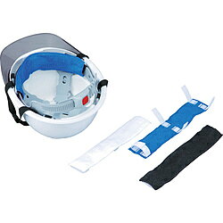 トーヨーセフテイー トーヨーセフティ　ヘルメット取付式汗取りデコパット　青　タオル地　NO.67-BU NO..