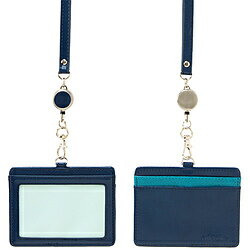 セキセイ BP-5703 リール付き IDカードホルダー ブルー BP5703