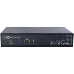 マイクロリサーチ NetGenesis GigaLink1200 ダイナミックDNS対応 ブロードバンドルーター 4ポート/ギガビットイーサネット対応 MR-GL1200 MRGL1200
