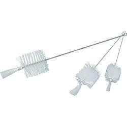 トラスコ中山 TRUSCO 理化学ブラシ 瓶洗い用 ナイロン毛 ステンレス柄1号 TBP-S1N TBPS1N