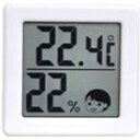 ドリテック 小さいデジタル温湿度計　O-257WH O257