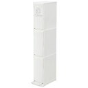 東谷 ダストボックス3D LFS-933WH(W21×D37×H118cm) LFS933WH(3)
