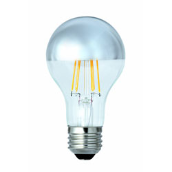 ■一般電球形LED電球■頭部にアルミニウムの反射鏡を付けた電球■間接照明などで柔らかな光を得るのに適しています■PSEマーク付■密閉型器具対応■60W相当【製品仕様】■サイズ： D60×H106mm■重量： 33g■使用電圧： AC100V■定格消費電力： 7W■口金： E26■光色： 電球色■全光束： 810lm■寿命： 20000時間本体サイズ（高さ×幅×奥行）106×φ60本体重量約33g定格消費電力7W全光束810lm断熱材対応非対応一般電球形LED電球