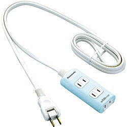 Panasonic(パナソニック) ザ・タップQ （2ピン式・3個口・2m）　WHA2423LP ブルー WHA2423LP