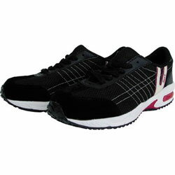Safety Shoes - 日進ゴム 耐滑樹脂先芯入りスニーカー　25.0cm　V2000BK25.0 V2000BK25.0