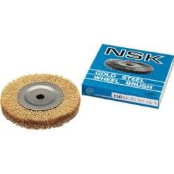 Rakuten - NSK 鋼線ゴールドホイールブラシ W6 W6