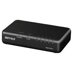 BUFFALO(バッファロー） スイッチングハブ［5ポート・Giga対応・ACアダプタ］　プラスチック筐体　ブラック LSW6-GT-5EPL/BK LSW6GT5EPLBK