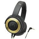 audio-technica(オーディオテクニカ) SOLID BASS(ブラックゴールド)ATH-WS550 BGD【重低音モデル】 密閉型ヘッドホン ATHWS550BGD