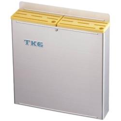 遠藤商事 TKG18-8プラ板付カラーナイフラック 大 Bタイプ 黄 ＜AHU703＞ AHU703