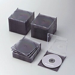 ELECOM エレコム CD/DVDスリムPPケース/1枚収納/50パック/クリア CCD-JPCS50CR