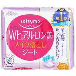 コーセーコスメポート ソフティモメイク落としシートWヒアルロン酸配合つめかえ用(52枚入)