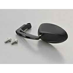 デイトナ 14954 パラレルミラー オーバル 左用 ブラストブラック 14954