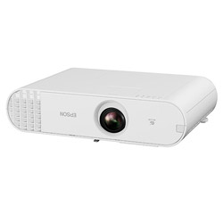 ■スタンドアロン投写で運用も容易ソフトウェアEpson Projector Content Managerに対応しており、 USBメモリを挿すだけで、ソフトウェアで登録した、映像が投写できます。必要なのは、電源コードとUSBメモリだけのスタンドアロン投写で運用も容易です■配線ダクトにも設置可能天吊設置はもちろん、配線ダクトにも設置可能。店内のレイアウト変更時にも柔軟に対応可能です。■メンテナンスサイクル1万時間ランプ、フィルターのメンテナンスサイクルは、1万時間と高メンテナンス性を実現しています。節電メニューの明るさ「低」で使用の場合は、約17,000時間のメンテナンスサイクルを実現しています。本体サイズ(幅×高さ×奥行)mm364×87×248（突起部含まず）本体重量(kg)約3.0リアル解像度WXGA(1280×800)明るさ(ルーメン)(プロジェクター)3800コントラスト比20000：1スピーカースピーカーあり入力端子HDMI×2、ミニD-Sub 15pin×2、ステレオミニ×2出力端子ミニD-Sub 15pin、ステレオミニその他端子RS-232C（プロジェクター制御用）、USB端子タイプB（USBディスプレイ用、プロジェクター制御用）、RJ45端子（ネットワーク用）、USB端子タイプA投写方式3LCD方式（3原色液晶シャッター式投映方式）付属品ACケーブル、リモコン/リモコン電池、ケーブルカバー/インターフェイスカバー、取扱説明書/セットアップガイド（CD-ROM）仕様1内蔵スピーカー：5Wスタンドアロン動作、多様な設置で明るい空間演出を実現。