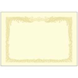 ササガワ OA賞状用紙 A4T(100) クリーム　101167OAショウジョウヨウシA