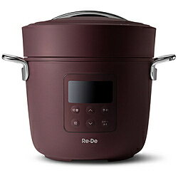A-STAGE 電気圧力鍋(2L) Re De Pot レッド PCH-20LR PCH20LR A-STAGE 電気圧力鍋(2L) Re De Pot レッド PCH-20LR PCH20LR