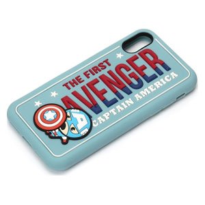 乐天商城 - MARVEL マーベル スマートフォンケース シリコン キャプテン・アメリカ iPhone XS iPhone X ケースタイプ PG-DCS317CTA PGA PG-DCS317CTA PGA