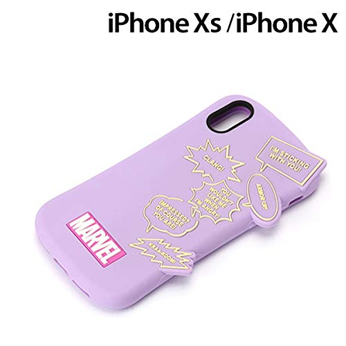 乐天商城 - MARVEL マーベル スマートフォンケース シリコン ロゴ パープル iPhone XS iPhone X ケースタイプ PG-DCS573MVL PGA PG-DCS573MVL PGA