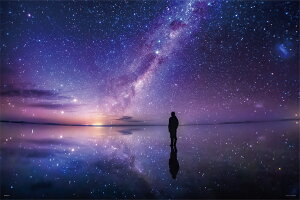 銀河のほとりで ウユニ塩湖 ジグソーパズル 外国の風景 星空 1000ピース 50x75cm 10-1294 やのまん