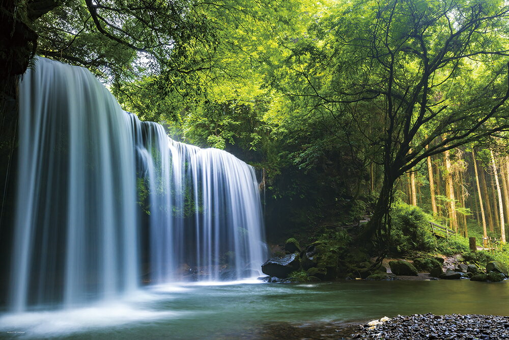 癒しの水簾 熊本県鍋ヶ滝 ジグソーパズル 日本の風景 1000ピース 50×75cm 10-1349 10-1349 やのまん